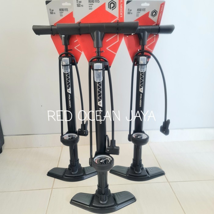 Jual Floor Pump Polygon Pompa Lantai Stx Alx Road Bike Mtb Av Fv