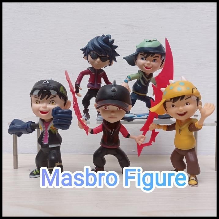 Jual Action Figure Boboiboy Petir Topper Kue Cake Boboiboy Set Isi 5 ...