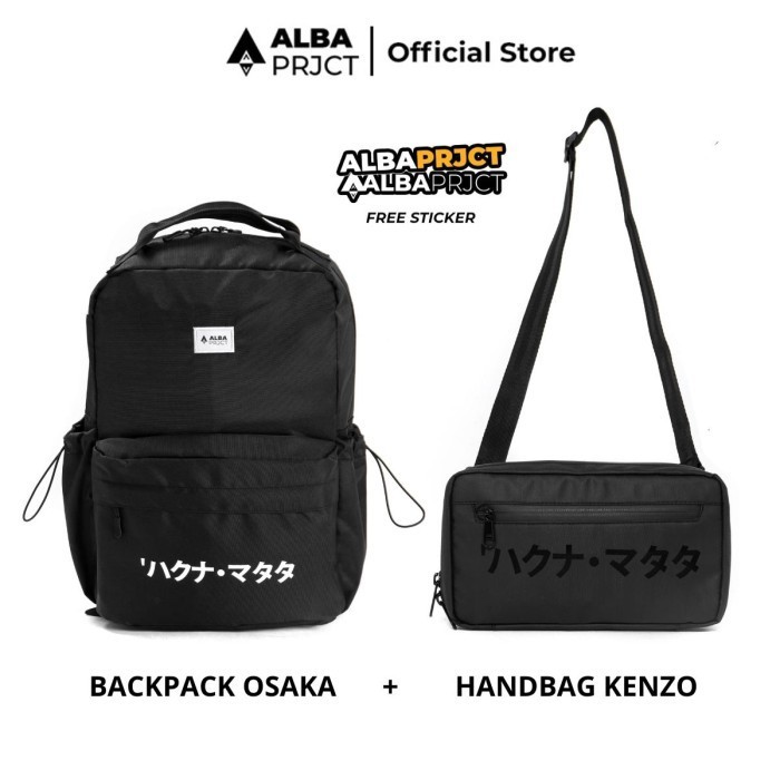 Jual Alba Project I Paket Bundling ( Backpack Osaka + Handbag Henzo ...