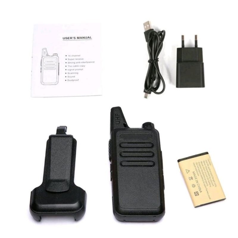 Jual HT WLN KD-C1 2IN1 WALKIE TALKIE HT TWO WAY UHF RADIO LONG RANGE ...