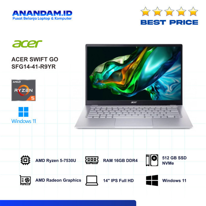 Jual ACER SWIFT GO SFG14-41-R9YR 14