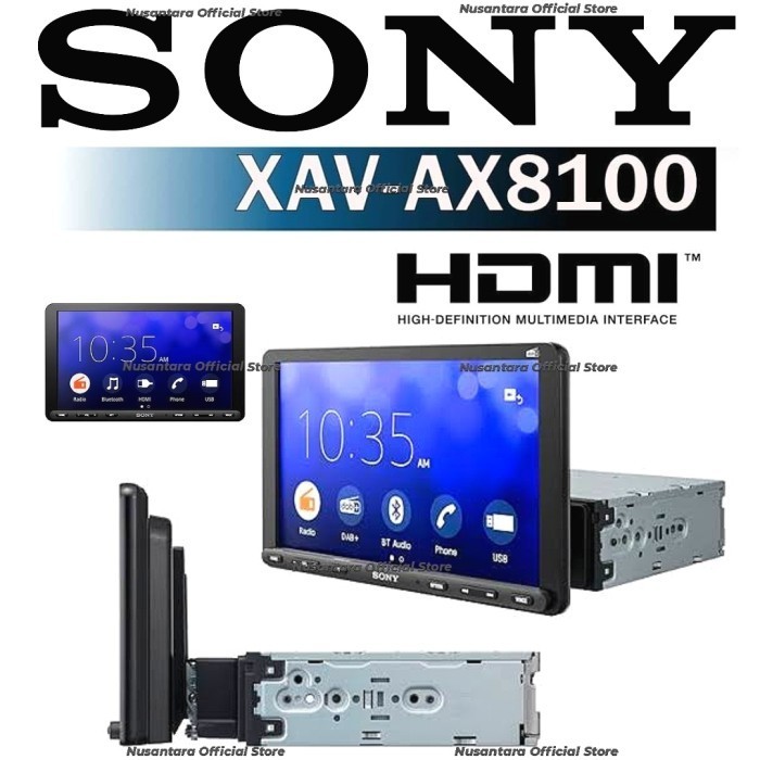 Jual Jual!! SONY XAV AX8100 TIPE BARU MirrorLink HEAD UNIT SINGLE DIN ...