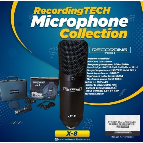 Jual Mic Condenser Recording Tech X8 Rt-X8 Microphone Xlr Studio ...