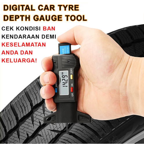 Jual Digital Tire Tread Depth Gauge Meter Alat Ukur Ketebalan Ban Mobil Shopee Indonesia