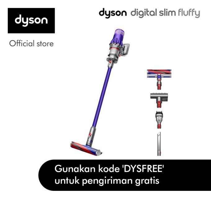 Jual Dyson Digital Slim Fluffy Cordless Vacuum Cleaner Purple Iron Shopee Indonesia