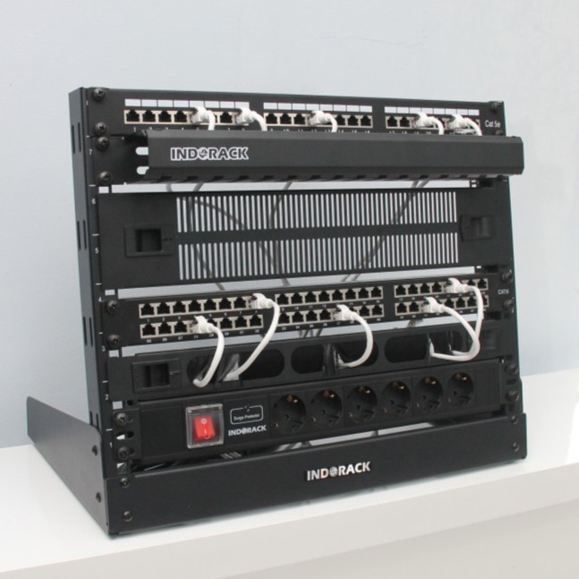 Jual Desktop Open Rack 8U Indorack Dor08 Rak Server Audio Switch Router ...