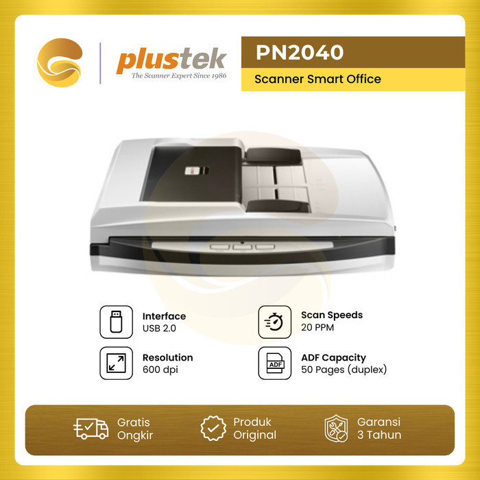 Jual Plustek Scanner Smartoffice Pn2040 | Shopee Indonesia