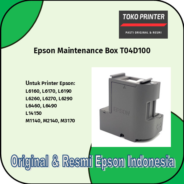 Jual BEBAS ONGKIR - Epson Maintenance Box T04D100 L6270 L6290 L6460 ...