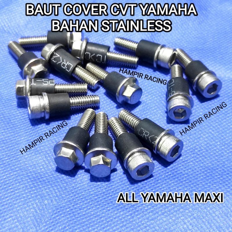 Jual Biji Baut Tutup Cover Cvt Stainless Yamaha Nmax Lexi Aeeox Baut Stainless Tutup Cvt