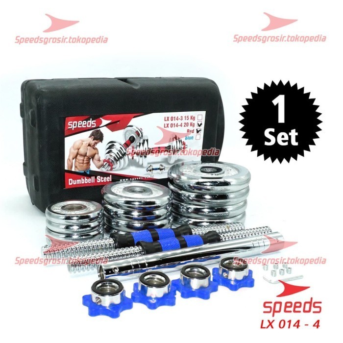 Jual Speeds Dumbell Barbel Set Max Kg Tiang Angkat Beban Besi