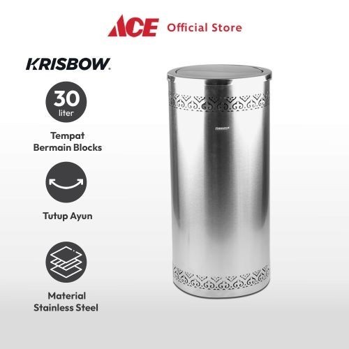 Jual Ace Krisbow Tempat Sampah Stainless Dengan Asbak Gpx 110k Shopee Indonesia 7413