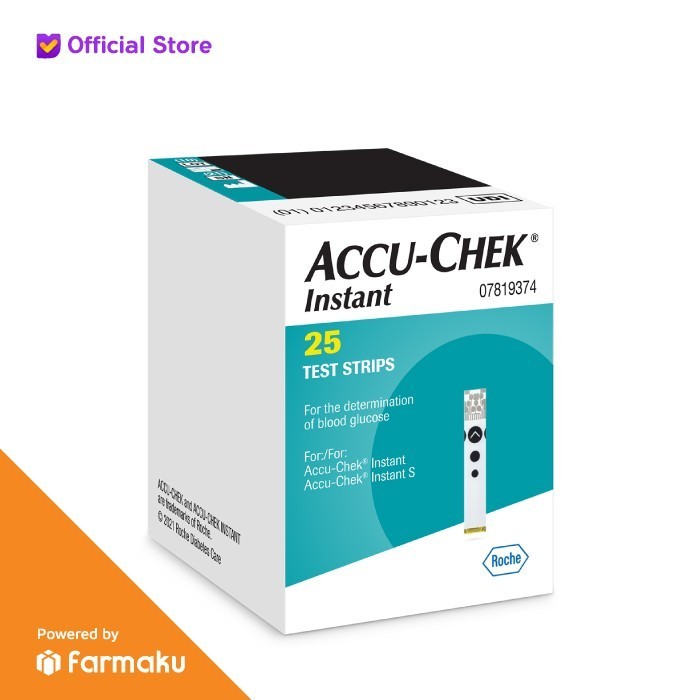 Jual Accu Chek Instant Strip Cek Tes Gula Darah Isi 25 Accuchek