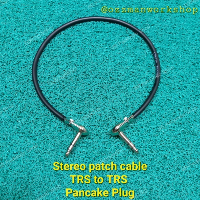 Jual Kabel Stereo Trs To Trs Pancake Patch Footswitch Cable 30Cm 50Cm