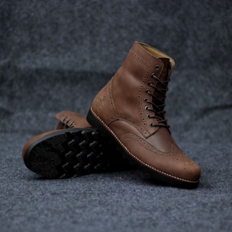 Jual SULTAN FOOTWEAR - Sepatu Boot Kulit Asli Patih Series | Boots Pria ...