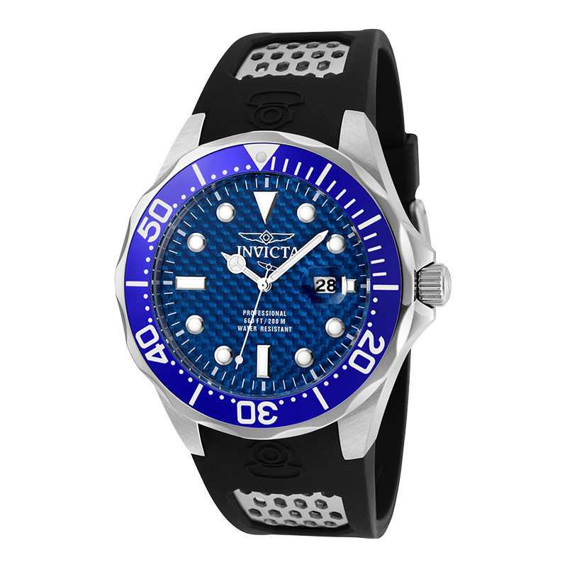 Jual Jam Tangan Pria INVICTA Pro Diver 12559 Men Blue Dial Black Polyurethane Strap Shopee Indonesia