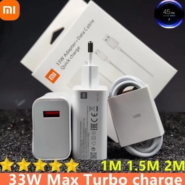 Jual Original Adaptor Charger Xiaomi Redmi Note 9 Pro 33W Turbo Charge ...
