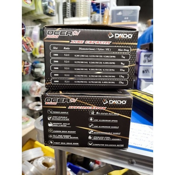 Jual reel daido ocea sw 1000 body metal saltwater | Shopee Indonesia