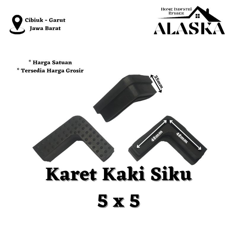 Jual Alas Kaki Karet Siku 5x5 Kaki Meja Kursi Rak Besi Siku | Shopee ...