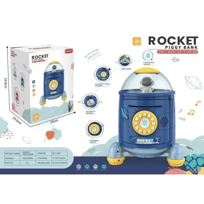 Jual Celengan Anak El Roket Ern Pintu Otomatis, Pajangan Unik | Shopee ...