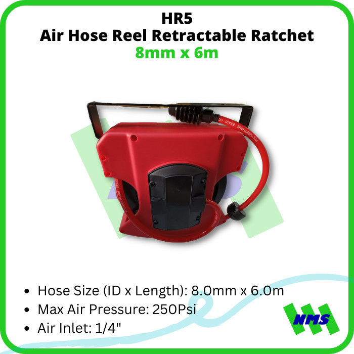 Jual Jual Selang Angin Gulung Hr5 Air Hose Reel 8Mm X 6M Pu Retractable ...