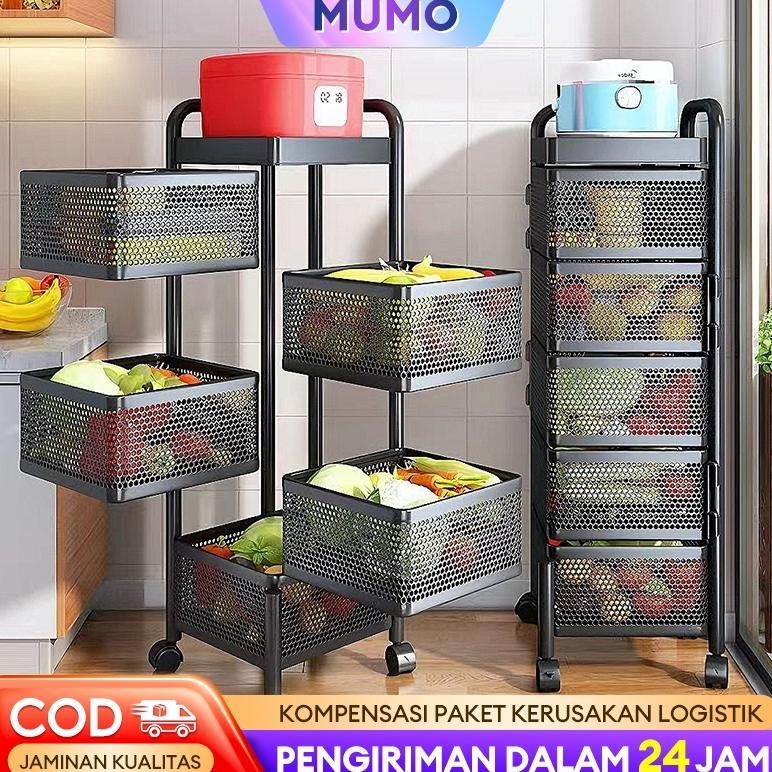 Jual Rak Dapur Berputar Stainless Steel Rak penyimpanan multifungsi Rak ...