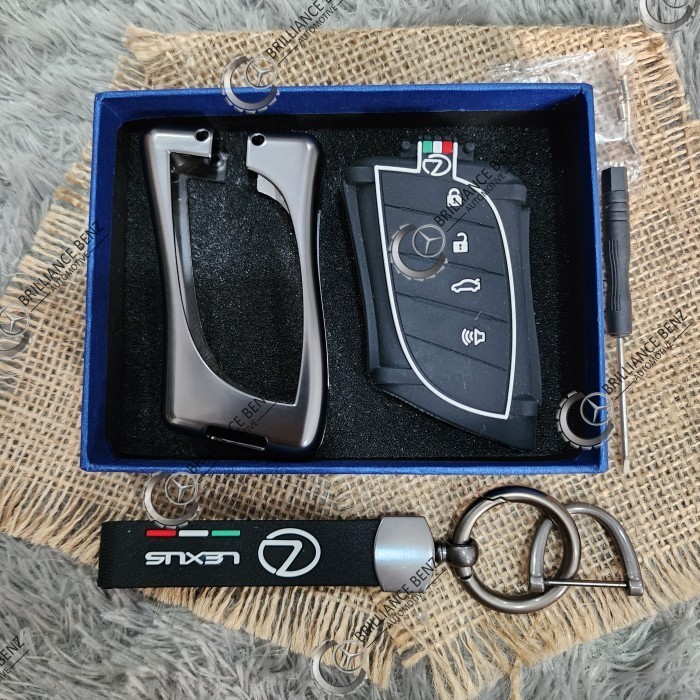 Jual METAL KEY CASE SARUNG KUNCI LEXUS 4-TOMBOL LEXUS LS ES UX LC ...
