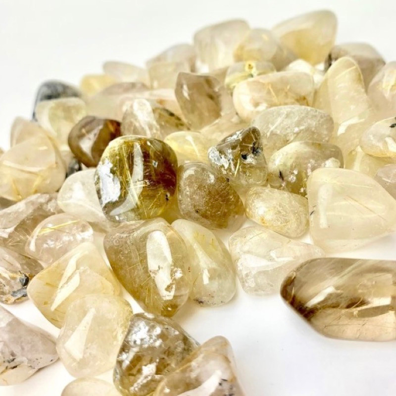 Jual Golden Rutile in Quartz Chips | 20g | Shopee Indonesia