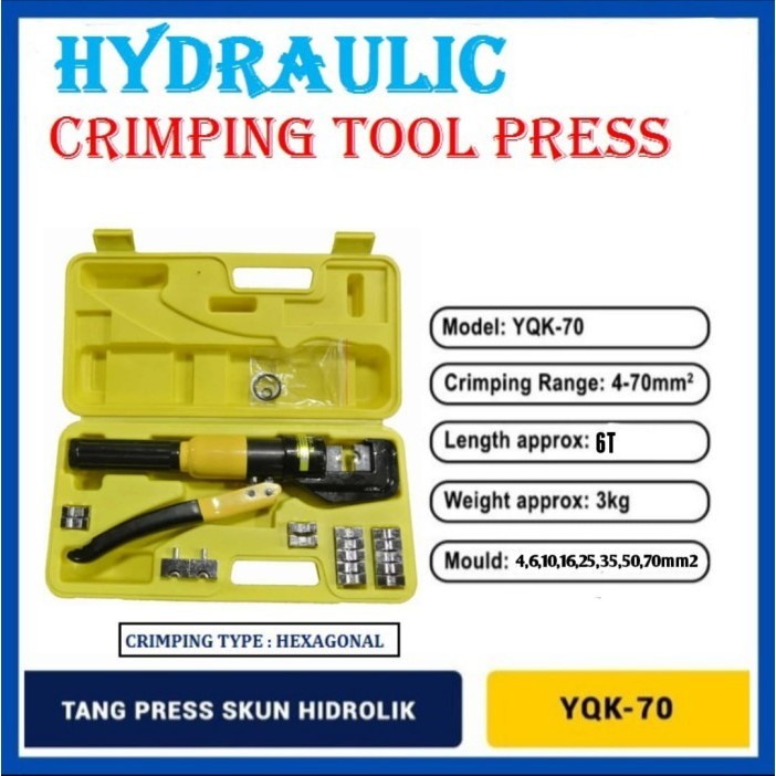 Jual HYDRAULIC CRIMPING TOOL YQK 70 TANG PRES SKUN 470MM Shopee