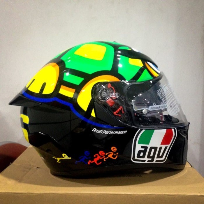 Jual HELM AGV K3SV MOTIF TARTARUGA TURTLE FULLFACE DOUBLE VISOR K3 SV