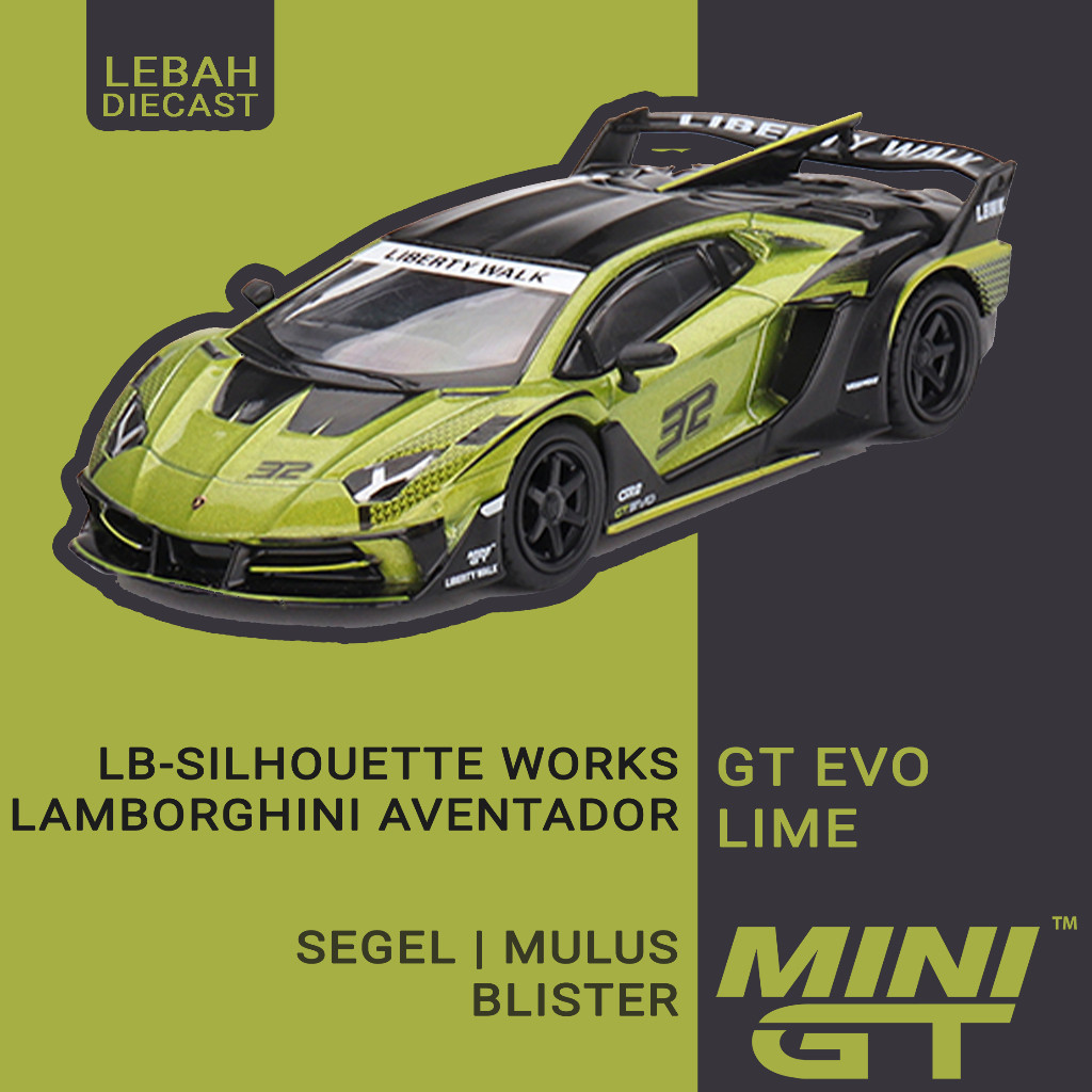 Jual Mini GT 605 Lamborghini Aventador GT EVO LB-Silhouette WORKS, LBWK ...