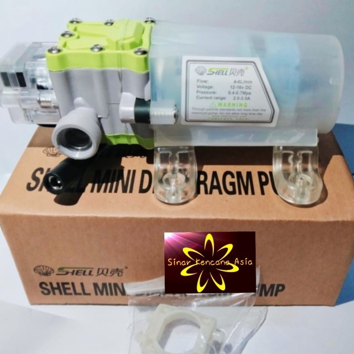 Jual POMPA AIR DC 12V~16V SHELL HIGH PRESSURE INPUT DAN OUTPUT 1/2 INCH ...