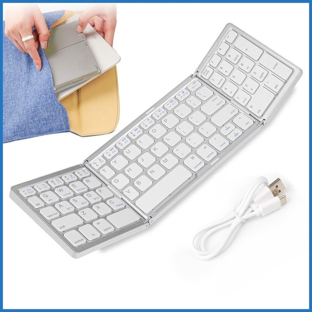 Jual Keyboard Lipat Tri-Folding Multi-Device Keyboard Multi-System ...