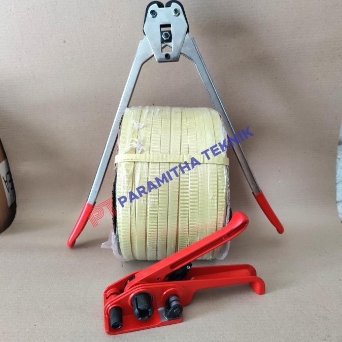 Jual Paket alat packing manual set dan tali strapping 15 mm klem kardus ...
