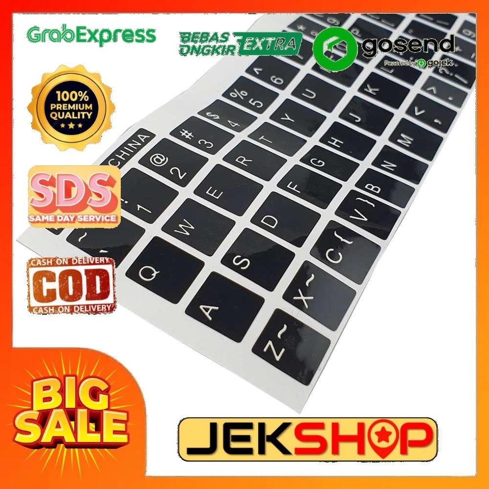 Jual stiker keyboard english layout key caps sticker qwerty shopee