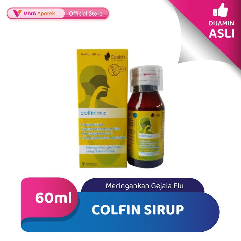 Jual Colfin Sirup untuk Meringankan Gejala Flu (60 ml) | Shopee Indonesia