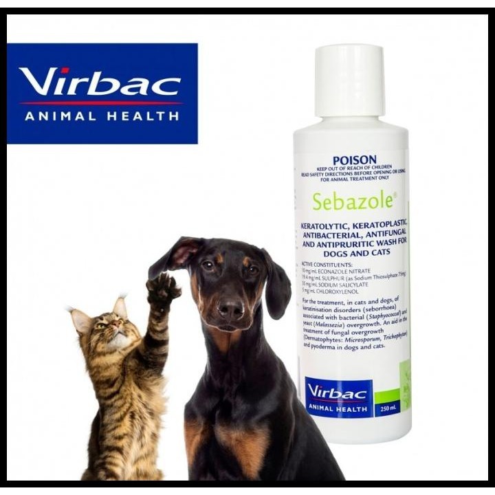 Jual Virbac Sebazole Shampoo Anti Jamur Sakit Kulit Anjing Kucing 250 ...