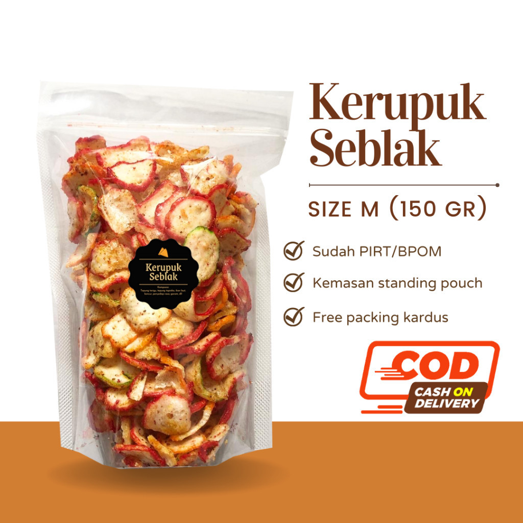 Jual [delish Snacks] Kerupuk Seblak Kencur M 150gr Snack Cemilan