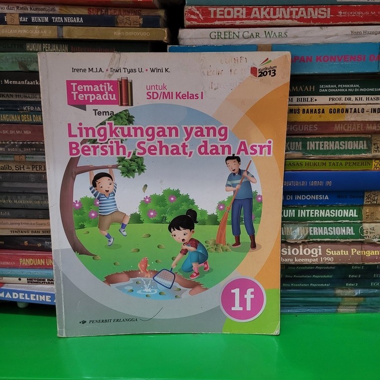 Jual BUKU BEKAS TEMATIK TERPADU KELAS 1F SD ERLANGGA K13 REVISI ...