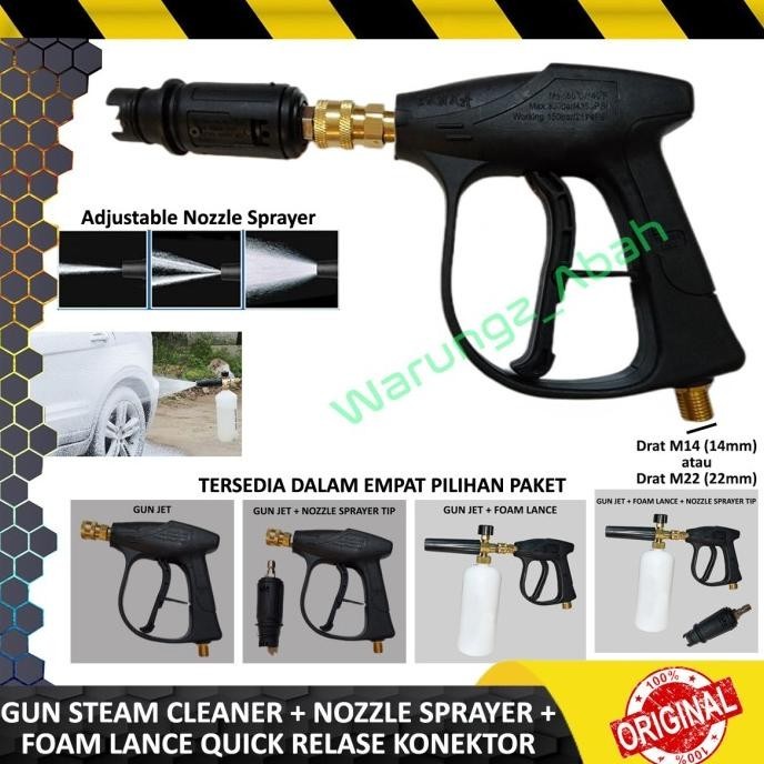 Jual PISTOL GUN JET CLEANER QUICK RELEASE DRAT M14 1/4 ORION M22 FOAM ...