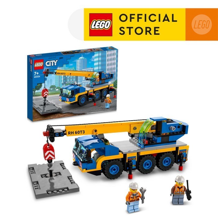 Jual LEGO City Great Vehicles 60324 Mobile Crane Toy (340 Pieces ...