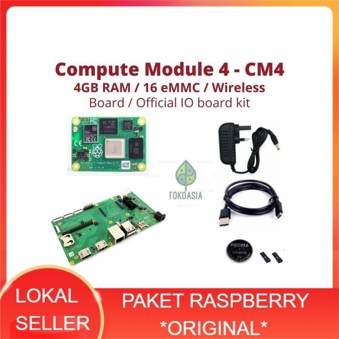 Jual MASTER Raspberry Pi Compute Module 4 - CM4 4GB RAM/16G eMMC ...