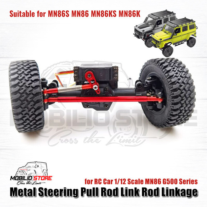 Jual Fullset Suspension Steering Link Metal Pull Rod Linkage Rc Mn86 ...