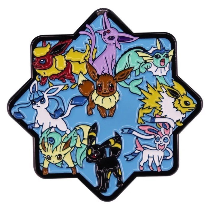 Portefeuille Eevee Eeveelution – Umbreon Jolteon – Multicolore – 12 Fentes Cartes – Poche Monnaie Zippée