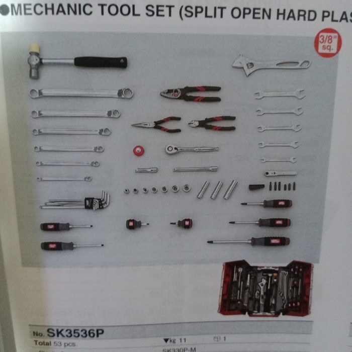 Jual Menarik Kunci Ktc Tools Set, Mechanic Tool Set ( 53Pcs ) Sq 3/8 ...