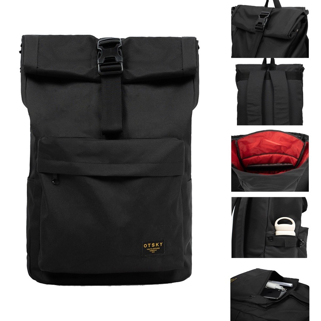 Jual NEW TEBAL KUAT // Otsky Bagpack Polos Rolls Ft Simple Legend ...