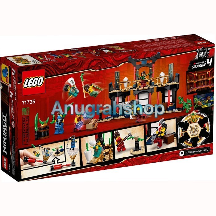 Jual LEGO 71735 NINJAGO Tournament of Elements - Blocktopia | Shopee ...