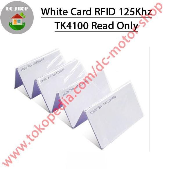 Jual Kartu Rfid 125khz / Rfid Card 125khz/Proximity TK4100 EM4100 Read ...