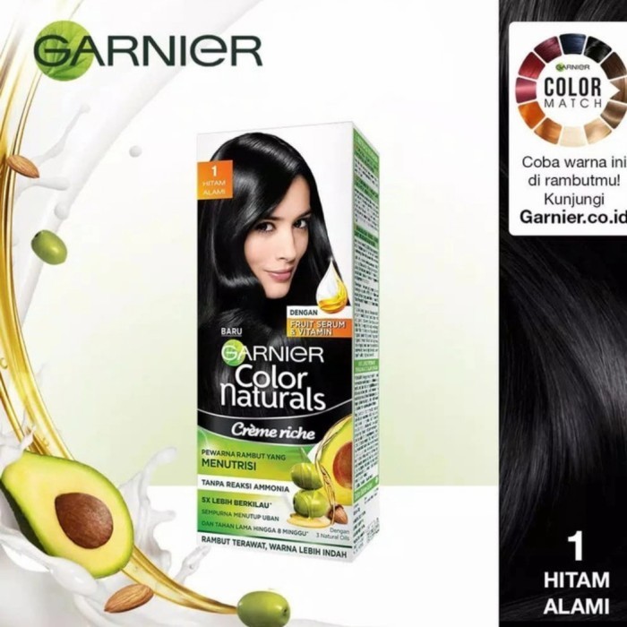 Jual GARNIER COLOR CAT RAMBUT WARNA HITAM | Shopee Indonesia