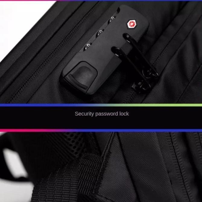 Jual ABS Hard Shell Tas Laptop Backpack Travel Anti thief TSA Lock USB ...