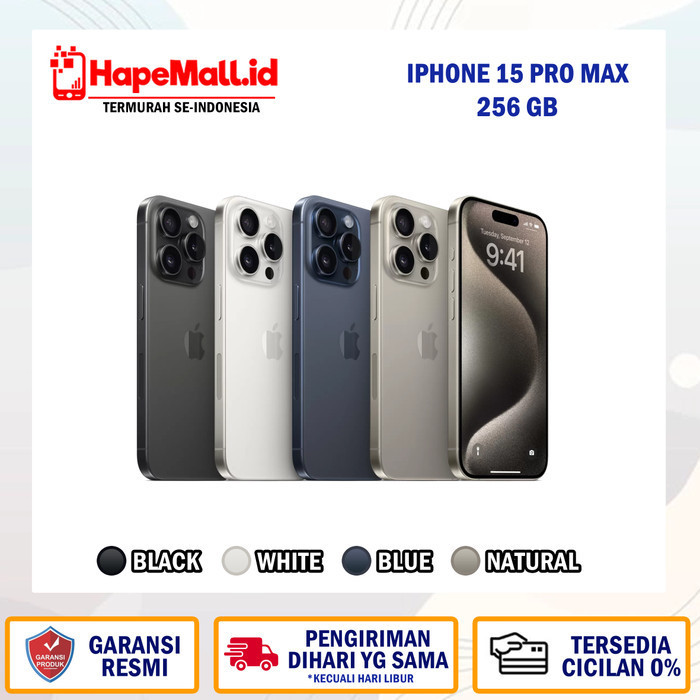 Jual APPLE IPHONE 15 PRO MAX 256 GB GARANSI RESMI TERMURAH | Shopee